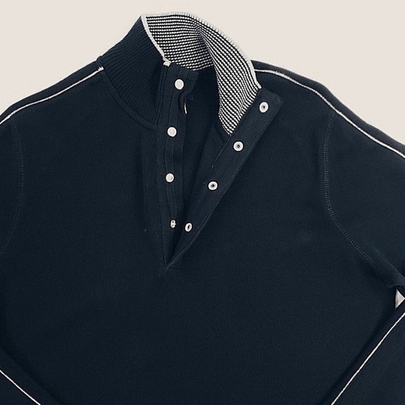 Hathaway Snap Ribbed Mock Neck Sweater/Pullover - Picture 6 of 8